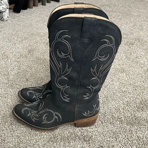 Dark Wash Cowboy boots